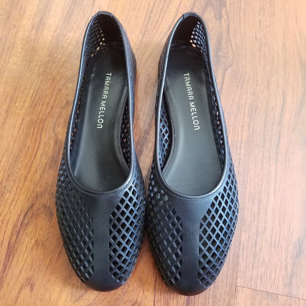 Tamara Mellon Leather Ballet Flats, Size 9.5